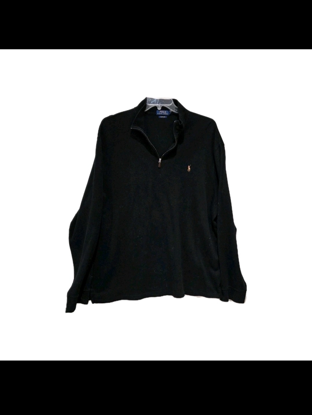 Polo Ralph Lauren Black Quarter-Zip Sweater